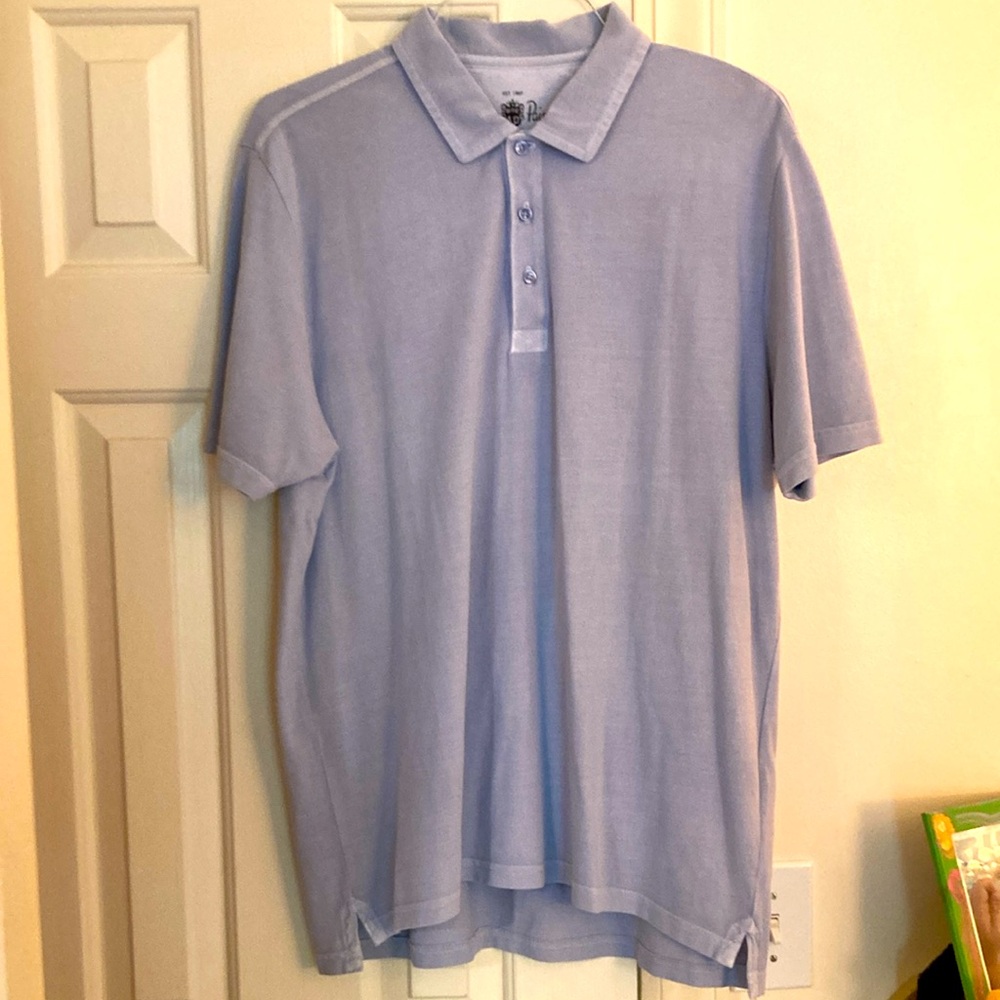 Alan Paine blue polo Shirt with Short Sleeves and Knit Fabric, New, never worn